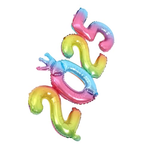 JECOMPRIS Neujahrs Folienballons Große Metallballons Zur Dekoration Für Silvesterfeiern Frohes Neues Jahr Partybedarf Mit Ziffern Und Krone von JECOMPRIS