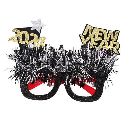 JECOMPRIS Neujahrsbrille mit Einzigartigem Design Party Requisiten für Silvesterfeiern Bunte und Auffällige Kostüm Accessoires für Erwachsene und Sichere und Robuste Brille JECOMPRIS Neujahrsbrille mit Einzigartigem Design Party Requisiten für Silvesterfeiern Bunte und Auffällige Kostüm Accessoires für Erwachsene und Sichere und Robuste Brille von JECOMPRIS