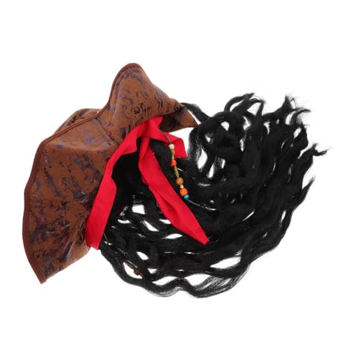 JECOMPRIS Piratenhut Für Cosplay Und Halloween Kreatives Kostümzubehör Mit Dreadlocks Für Mottopartys Für Altersgruppen JECOMPRIS Piratenhut Für Cosplay Und Halloween Kreatives Kostümzubehör Mit Dreadlocks Für Mottopartys Für Altersgruppen von JECOMPRIS