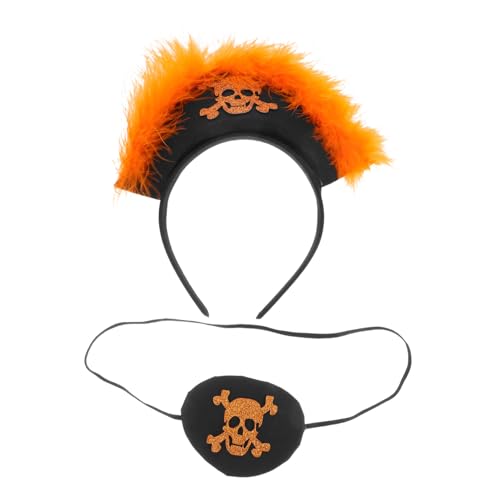 JECOMPRIS Piratenkostüm Teilig Unisex Halloween Haarreif mit Orangefarbenem Augenklappe Kreatives Trendiges Koreanisches Design für Motto Party und Verkleidung JECOMPRIS Piratenkostüm Teilig Unisex Halloween Haarreif mit Orangefarbenem Augenklappe Kreatives Trendiges Koreanisches Design für Motto Party und Verkleidung von JECOMPRIS