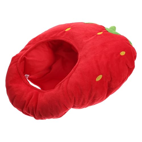 JECOMPRIS Plüsch Erdbeer Hut für Erwachsene Leichter Party und Cosplay Kostüm Requisit Weiches Rotes Früchte Headgear für Karneval Bühnenauftritte Geburtstagsfeiern und Kreative JECOMPRIS Plüsch Erdbeer Hut für Erwachsene Leichter Party und Cosplay Kostüm Requisit Weiches Rotes Früchte Headgear für Karneval Bühnenauftritte Geburtstagsfeiern und Kreative von JECOMPRIS