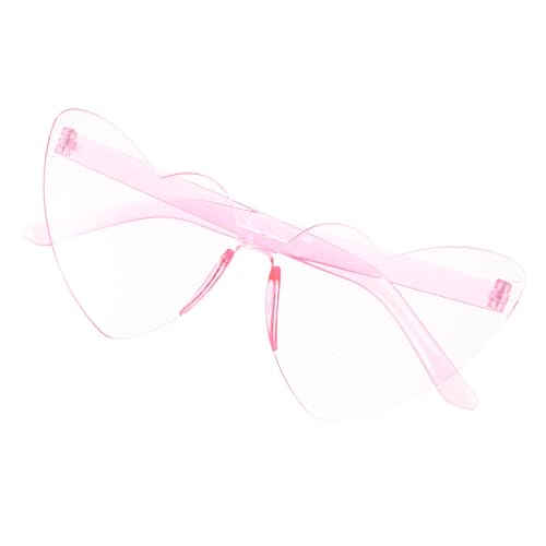 JECOMPRIS Randlose Sonnenbrille für Damen Herzförmige Partybrille Candy Farben Accessoires für Hochzeiten und Feiern Leicht und Langlebig JECOMPRIS Randlose Sonnenbrille für Damen Herzförmige Partybrille Candy Farben Accessoires für Hochzeiten und Feiern Leicht und Langlebig von JECOMPRIS