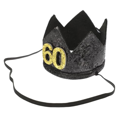 JECOMPRIS Schwarze und Goldene Geburtstagskrone aus Hochwertigem Material Kreativer Partyhut für Feierlichkeiten und Fotos Einzigartiges Design für Geburtstag und Festliche Anlässe JECOMPRIS Schwarze und Goldene Geburtstagskrone aus Hochwertigem Material Kreativer Partyhut für Feierlichkeiten und Fotos Einzigartiges Design für Geburtstag und Festliche Anlässe von JECOMPRIS