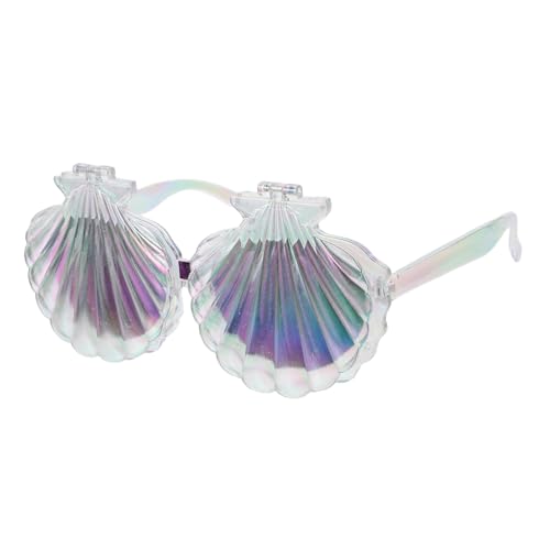 JECOMPRIS Shell-Brille party brille lustige sonnenbrillen Partyzubehör Brille Neuartige Partybrille Strandpartydekorationen Partybrille mit Strandmotiv lustige Partybrille Stk Transparent von JECOMPRIS