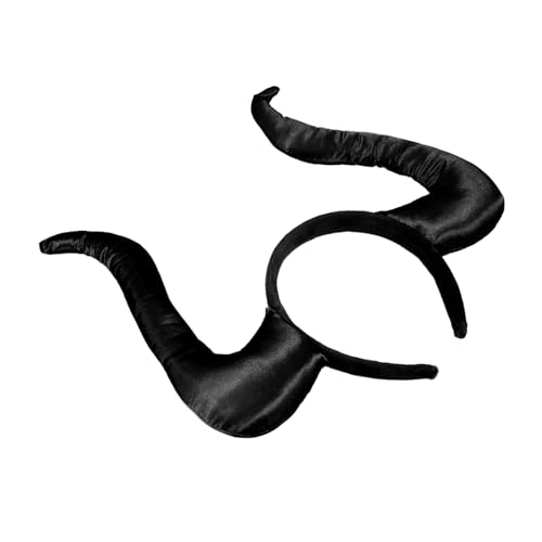 JECOMPRIS Teufelshörner Haarreif Halloween Kopfbedeckung Leichtes PU Material für Kostüme Parties und Besondere Anlässe Geeignet für Altersgruppen von JECOMPRIS
