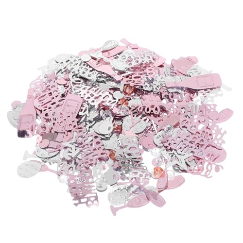 JECOMPRIS Tischkonfetti „Happy Birthday“ – Konfetti für Geburtstagsparty-Kuchen, Tischdekoration, Tafelaufsatz für Babyparty, Hochzeitsfeier, Foto-Requisiten von JECOMPRIS