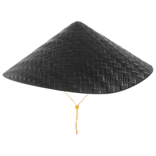 JECOMPRIS Traditioneller Chinesischer Handgewebter Plastik Hut Leichter Requisit Hut für Party Cosplay Gartenarbeit und Sonnenschutz Einzigartiges Design Schwarzer Weaving Hat JECOMPRIS Traditioneller Chinesischer Handgewebter Plastik Hut Leichter Requisit Hut für Party Cosplay Gartenarbeit und Sonnenschutz Einzigartiges Design Schwarzer Weaving Hat von JECOMPRIS