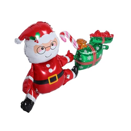 JECOMPRIS Weihnachtsmann Folienballon Inflatable Christmas Decoration für Festliche Atmosphären Kreative Luftballons für Weihnachtsfeiern und Dekoration für Zuhause und JECOMPRIS Weihnachtsmann Folienballon Inflatable Christmas Decoration für Festliche Atmosphären Kreative Luftballons für Weihnachtsfeiern und Dekoration für Zuhause und von JECOMPRIS