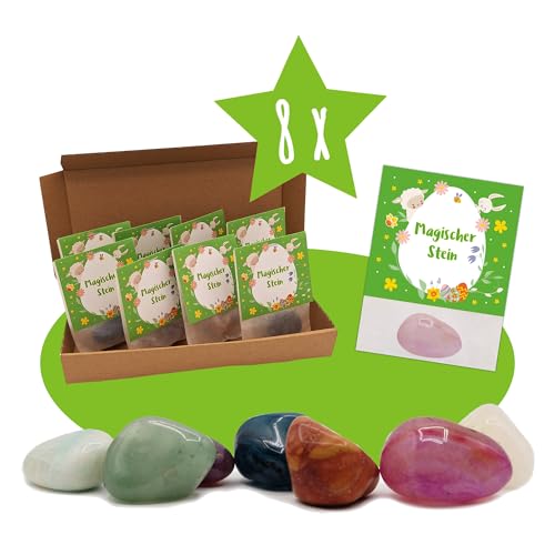JEKA 8 Stück Magische Steine für Ostern - Glücksbringer und Kleinigkeit fürs Osternest, Ostergeschenk für Kinder, Ostern Kinder JEKA 8 Stück Magische Steine für Ostern - Glücksbringer und Kleinigkeit fürs Osternest, Ostergeschenk für Kinder, Ostern Kinder von JEKA