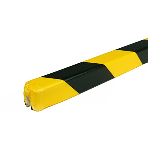 Warn - und Schutzprofil - Schutzprofil für Kanten, Modell 9 - schwarz - gelb - 1 Meter – Gelb & Schwarz - Gelb & Schwarz - Polyurethane (PU) Warn - und Schutzprofil - Schutzprofil für Kanten, Modell 9 - schwarz - gelb - 1 Meter – Gelb & Schwarz - Gelb & Schwarz - Polyurethane (PU) von JEKA