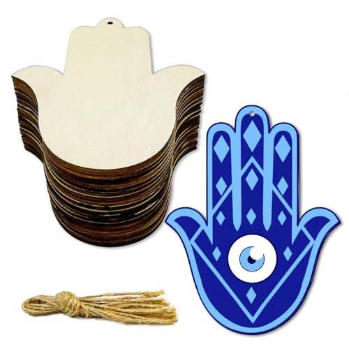 30 Stück 10,2 cm Holz Hamsa Hand Ausschnitte Unlackierte Holz Hamsa Hand Hängende Ornamente DIY Hamsa Handwerk Geschenkanhänger 30 Stück 10,2 cm Holz Hamsa Hand Ausschnitte Unlackierte Holz Hamsa Hand Hängende Ornamente DIY Hamsa Handwerk Geschenkanhänger von JEKEJIAJIU