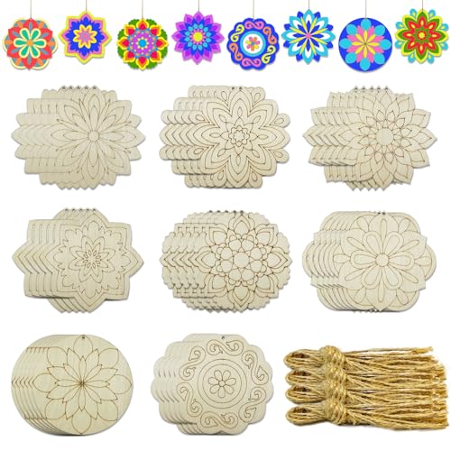 40 Stück 10,2 cm unlackiertes Holz Mandala zum Bemalen von Holz-Mandala, Malerei, Kunsthandwerk, Kunstscheiben für Türhänger, Dekoration, Halloween, Weihnachten, Hochzeit, Geburtstag, Party 40 Stück 10,2 cm unlackiertes Holz Mandala zum Bemalen von Holz-Mandala, Malerei, Kunsthandwerk, Kunstscheiben für Türhänger, Dekoration, Halloween, Weihnachten, Hochzeit, Geburtstag, Party von JEKEJIAJIU