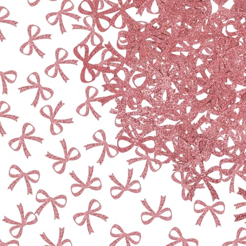 JEKUGOT 120 Stück Tischdeko Konfetti Rosegold Schmetterling Form Biologisch Abbaubar Konfetti für Hochzeit Geburtstag Junggesellinnenabschied von JEKUGOT