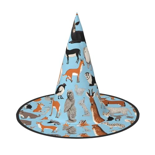 JEKYDOSD Bauernhof-Tier-Druck, Halloween-Hut, gruseliges Party-Accessoire, Karneval, Maskerade-Bälle JEKYDOSD Bauernhof-Tier-Druck, Halloween-Hut, gruseliges Party-Accessoire, Karneval, Maskerade-Bälle von JEKYDOSD