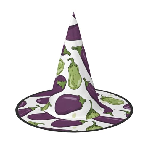 JEKYDOSD Cartoon-Auberginen-Druck, Halloween-Hut, gruseliges Party-Zubehör, Karneval, Maskerade-Bälle JEKYDOSD Cartoon-Auberginen-Druck, Halloween-Hut, gruseliges Party-Zubehör, Karneval, Maskerade-Bälle von JEKYDOSD