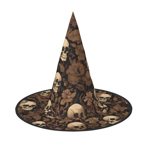 JEKYDOSD Gothic-Tapete, Totenkopf-Druck, Halloween-Hut, gruseliges Party-Accessoire, Karneval, Maskerade-Bälle JEKYDOSD Gothic-Tapete, Totenkopf-Druck, Halloween-Hut, gruseliges Party-Accessoire, Karneval, Maskerade-Bälle von JEKYDOSD