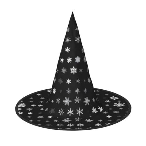 JEKYDOSD Schwarz-weißer Schnee-Druck, Halloween-Hut, gruseliges Party-Accessoire, Karneval, Maskerade-Bälle JEKYDOSD Schwarz-weißer Schnee-Druck, Halloween-Hut, gruseliges Party-Accessoire, Karneval, Maskerade-Bälle von JEKYDOSD