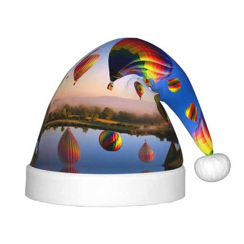 JEKYDOSD Weihnachtsmütze mit Heißluftballonaufdruck, für Kinder, festliche Weihnachtsmütze für Kinder JEKYDOSD Weihnachtsmütze mit Heißluftballonaufdruck, für Kinder, festliche Weihnachtsmütze für Kinder von JEKYDOSD