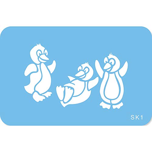 JEM SK1 Penguin-Schablone, Kunststoff, Blau, 15 x 1 x 15 cm von PME