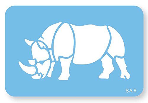 PME SA8 Jem Rhino-Schablone, Kunststoff, Blue, cm, 15 x 1 x 15 cm, 1 Einheiten von JEM
