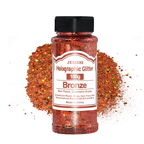 Holografische Pailletten Bronze100g Pailletten für Gesicht für Harz, Gesicht, Nagel, Körper, Kunsthandwerk, Slime Festival Party Art Holografische Pailletten Bronze100g Pailletten für Gesicht für Harz, Gesicht, Nagel, Körper, Kunsthandwerk, Slime Festival Party Art von JEMESI