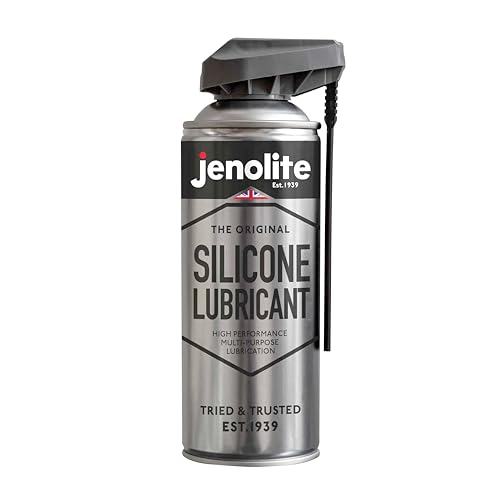 JENOLITE- Silikonspray mit Smart Straw. Mehrzweck-Aerosol flüssiges Silikon zur Vorsorge-Anwendung auf Holz, Metall und Kunststoffen sowie zur Gummipflege Enthalten: 1 Spraydose von JENOLITE