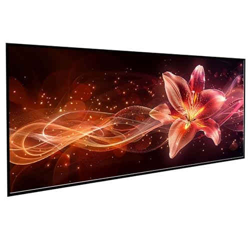 Anlage Diamond Painting (100x200cm), Diamond Painting Erwachsene Lilie DIY Runden Steine Kristall Kunst Bastelnset Erwachsene Anfänger Set, zur Entspannung und Zimmer Wanddeko, Geschenke PJY9 2-0 von JEPGFOU