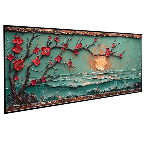 Anlage Diamond Painting 30x60CM, Diamond Painting Erwachsene KirschblüTen DIY Runden Steine Kristall Kunst Bastelnset Erwachsene Anfänger Set, zur Entspannung und Zimmer Wanddeko, Geschenke PJY9 8-8 von JEPGFOU