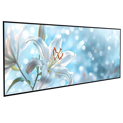 Anlage Diamond Painting 40 x 80 cm, Diamond Painting Erwachsene Lilie DIY Runden Steine Kristall Kunst Bastelnset Erwachsene Anfänger Set, zur Entspannung und Zimmer Wanddeko, Geschenke PJY3 3-2 von JEPGFOU