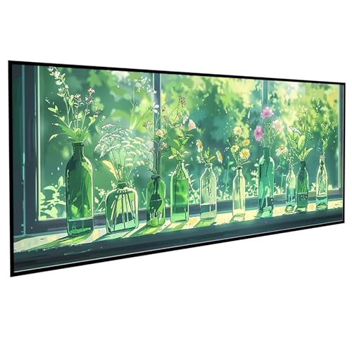 Anlage Diamond Painting 50x100cm, Diamond Painting Erwachsene Flasche DIY Runden Steine Kristall Kunst Bastelnset Erwachsene Anfänger Set, zur Entspannung und Zimmer Wanddeko, Geschenke PJY4 7-A von JEPGFOU