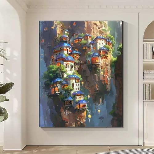 Architektur Diamond Painting XXL HäUser Diamond Art Bilder Erwachsene Dimond Painting Kinder Mosaikherstellung Stickerei Kreuzstich Malerei Kits Basteln für Erwachsene Wanddeko, Geschenke 90x120CM 5-G Architektur Diamond Painting XXL HäUser Diamond Art Bilder Erwachsene Dimond Painting Kinder Mosaikherstellung Stickerei Kreuzstich Malerei Kits Basteln für Erwachsene Wanddeko, Geschenke 90x120CM 5-G von JEPGFOU