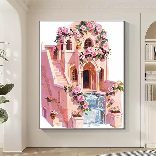 Architektur Diamond Painting XXL Rosa Diamond Art Bilder Erwachsene Dimond Painting Kinder Mosaikherstellung Stickerei Kreuzstich Malerei Kits Basteln für Erwachsene Wanddeko, Geschenke 40x50cm 9-0 Architektur Diamond Painting XXL Rosa Diamond Art Bilder Erwachsene Dimond Painting Kinder Mosaikherstellung Stickerei Kreuzstich Malerei Kits Basteln für Erwachsene Wanddeko, Geschenke 40x50cm 9-0 von JEPGFOU