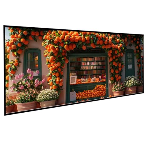 Blume Diamond Painting 40 x 80 cm, Diamond Painting Erwachsene Obst DIY Runden Steine Kristall Kunst Bastelnset Erwachsene Anfänger Set, zur Entspannung und Zimmer Wanddeko, Geschenke PJY3 0-Q von JEPGFOU