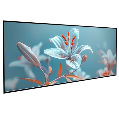 Blumen Diamond Painting 40 x 80 cm, Diamond Painting Erwachsene Lilie DIY Runden Steine Kristall Kunst Bastelnset Erwachsene Anfänger Set, zur Entspannung und Zimmer Wanddeko, Geschenke PJY9 3-4 von JEPGFOU