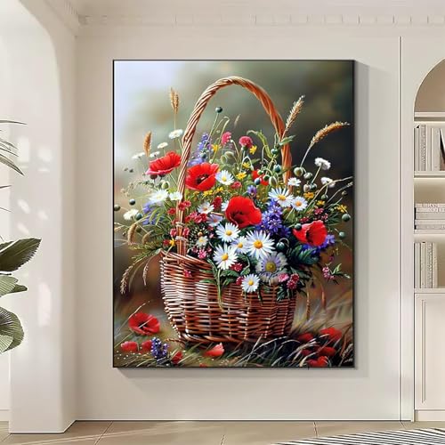 Blumen Diamond Painting XXL Mohn Diamond Art Bilder Erwachsene Dimond Painting Kinder Mosaikherstellung Stickerei Kreuzstich Malerei Kits Basteln für Erwachsene Wanddeko, Geschenke 40x50cm S-5 Blumen Diamond Painting XXL Mohn Diamond Art Bilder Erwachsene Dimond Painting Kinder Mosaikherstellung Stickerei Kreuzstich Malerei Kits Basteln für Erwachsene Wanddeko, Geschenke 40x50cm S-5 von JEPGFOU
