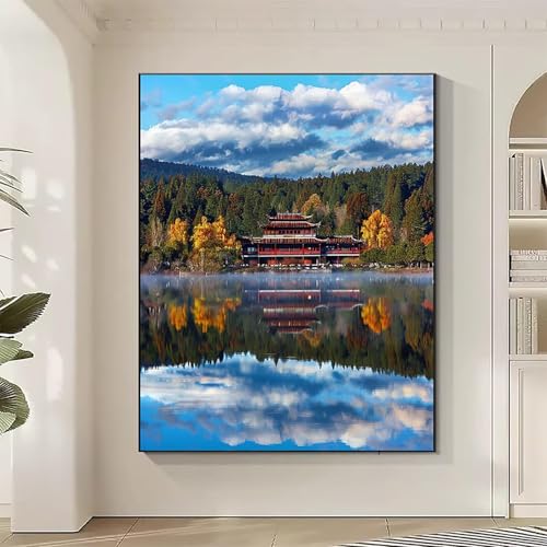 Diamond Painting Architektur Large Diamond Painting Chinesische Architektur Crystal Art Bilder Basteln für Erwachsene DIY Vollbohrer Diamanten Malerei Stickerei Kreuzstich Kit für Gifts 80x110CM M-7 Diamond Painting Architektur Large Diamond Painting Chinesische Architektur Crystal Art Bilder Basteln für Erwachsene DIY Vollbohrer Diamanten Malerei Stickerei Kreuzstich Kit für Gifts 80x110CM M-7 von JEPGFOU