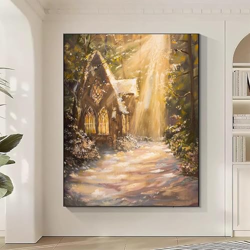 Diamond Painting Architektur Large Diamond Painting Japanische Architektur Crystal Art Bilder Basteln für Erwachsene DIY Vollbohrer Diamanten Malerei Stickerei Kreuzstich Kit für Gifts (90x120cm) K-S von JEPGFOU