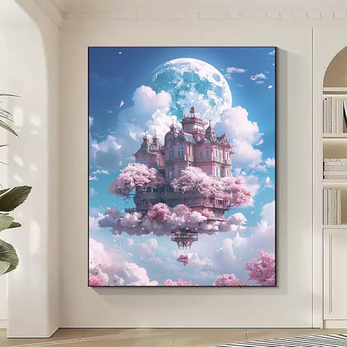 Diamond Painting Architektur Large Diamond Painting Schloss Crystal Art Bilder Basteln für Erwachsene DIY Vollbohrer Diamanten Malerei Stickerei Kreuzstich Kit für Zimmer, Geschenke 90 x 120 cm 8-U Diamond Painting Architektur Large Diamond Painting Schloss Crystal Art Bilder Basteln für Erwachsene DIY Vollbohrer Diamanten Malerei Stickerei Kreuzstich Kit für Zimmer, Geschenke 90 x 120 cm 8-U von JEPGFOU