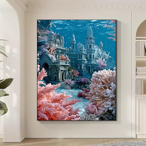 Diamond Painting Architektur Large Diamond Painting Urbane Architektur Crystal Art Bilder Basteln für Erwachsene DIY Vollbohrer Diamanten Malerei Stickerei Kreuzstich Kit für Geschenke (90x120cm) 3-2 von JEPGFOU