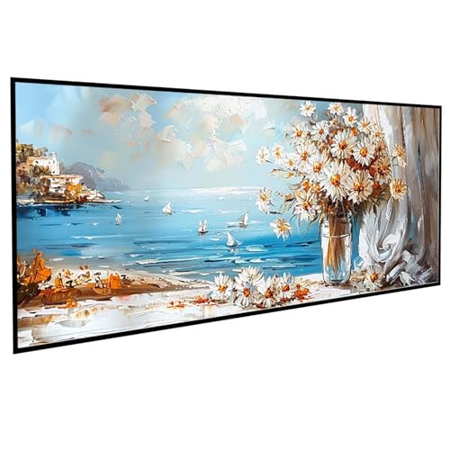 Diamond Painting Erwachsene Anlage Diamond Painting Kinder GäNseblüMchen, DIY Runden Steine Mosaikherstellung Basteln Erwachsene Anfänger Set für Heim Schlafzimmer Deko, Geschenke (30x60cm) PJY9 U-5 von JEPGFOU