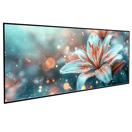 Diamond Painting Erwachsene Anlage Diamond Painting Kinder Lilie, DIY Runden Steine Mosaikherstellung Basteln Erwachsene Anfänger Set für Heim Schlafzimmer Wand Deko, Geschenke 30 x 60 cm PJY9 A-E von JEPGFOU