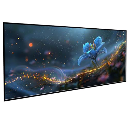 Diamond Painting Erwachsene Blume Diamond Painting Kinder Blaue Blumen, DIY Runden Steine Mosaikherstellung Basteln Erwachsene Anfänger Set für Heim Schlafzimmer Wand Deko, Geschenke 80x160CM PJY9 Z-D von JEPGFOU