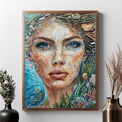 Diamond Painting Erwachsene Blume Diamond Painting Kinder Frau 5D DIY Runden Mosaikherstellung Basteln Erwachsene Anfänger Set für Heim Schlafzimmer Wand Deko Wohnzimmer, Geschenke 40 x 50 cm JPF B-7 von JEPGFOU