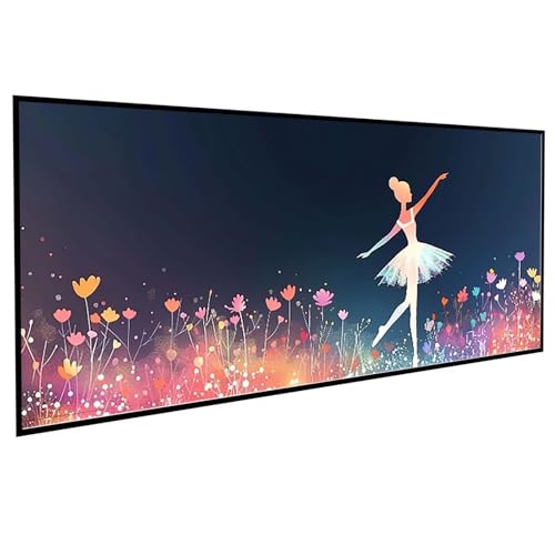 Diamond Painting Erwachsene Blumen Diamond Painting Kinder BalletttäNzerin, DIY Runden Steine Mosaikherstellung Basteln Erwachsene Anfänger Set für Heim Schlafzimmer Deko, Geschenke (30x60cm) PJY9 7-A von JEPGFOU
