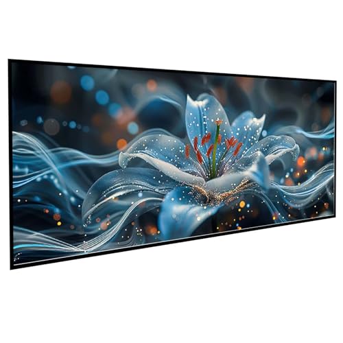 Diamond Painting Erwachsene Blumen Diamond Painting Kinder Blume, DIY Runden Steine Mosaikherstellung Basteln Erwachsene Anfänger Set für Heim Schlafzimmer Wand Deko, Geschenke 100x200cm PJY9 O-2 von JEPGFOU