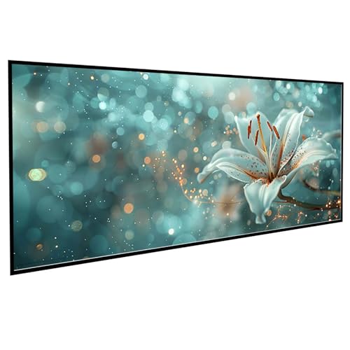 Diamond Painting Erwachsene Blumen Diamond Painting Kinder Lilie, DIY Runden Steine Mosaikherstellung Basteln Erwachsene Anfänger Set für Heim Schlafzimmer Wand Deko, Geschenke (50x100cm) PJY9 T-1 von JEPGFOU