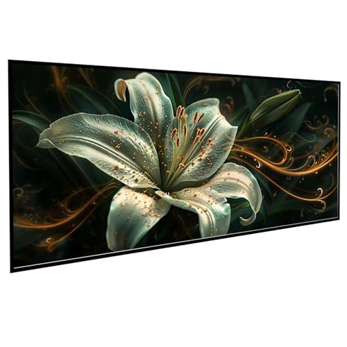 Diamond Painting Erwachsene Blumen Diamond Painting Kinder Lilie, DIY Runden Steine Mosaikherstellung Basteln Erwachsene Anfänger Set für Heim Schlafzimmer Wand Deko, Geschenke 40x80cm PJY9 1-B Diamond Painting Erwachsene Blumen Diamond Painting Kinder Lilie, DIY Runden Steine Mosaikherstellung Basteln Erwachsene Anfänger Set für Heim Schlafzimmer Wand Deko, Geschenke 40x80cm PJY9 1-B von JEPGFOU