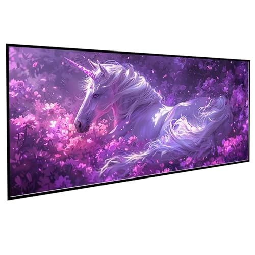 Diamond Painting Erwachsene Fantasie Diamond Painting Kinder Einhorn, DIY Runden Steine Mosaikherstellung Basteln Erwachsene Anfänger Set für Heim Schlafzimmer Wand Deko, Geschenke (30x60cm) PJY9 Z-6 von JEPGFOU