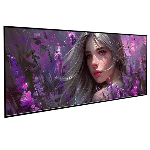 Diamond Painting Erwachsene Figurenkunst Diamond Painting Kinder Frau, DIY Runden Steine Mosaikherstellung Basteln Erwachsene Anfänger Set für Heim Schlafzimmer Deko, Geschenke (90x180cm) PJY9 2-3 von JEPGFOU