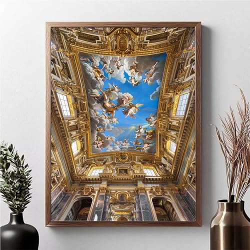 Diamond Painting Erwachsene FlüGel Diamond Painting Kinder Frau 5D DIY Runden Mosaikherstellung Basteln Erwachsene Anfänger Set für Heim Schlafzimmer Wand Deko Wohnzimmer, Geschenke 40x50cm JPF 3-6 von JEPGFOU
